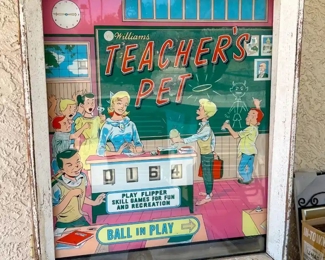 AS-IS Williams Teacher's Pet Pinball Machine	72 x 22.5 x 54.5.in	HxWxD
