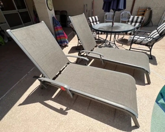 2pc Patio Loungers #2	43 x 30 x 66	HxWxD
