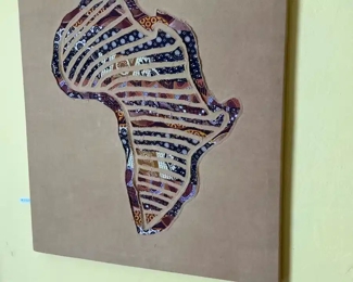 African Continent Art Amani ya Juu Rwanda	30x26in	
