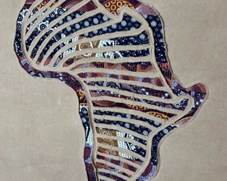 African Continent Art Amani ya Juu Rwanda	30x26in	
