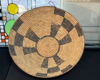 Tohono O’Odham (Papago) Basket Huge Native American  Bowl	7in H x 19in diameter  x	
