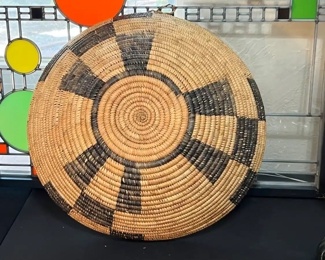 Tohono O’Odham (Papago) Basket Huge Native American  Bowl	7in H x 19in diameter  x	
