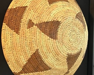 Pima Coil Basket Native American   	6 x 13.5in	HxWxD
