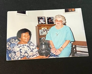 Teresita Naranjo Apple Blossom Santa Clara Pueblo Pottery Blackware Naive American Pot Vase Terecita	10in H x 4.5in Diameter at rim	
