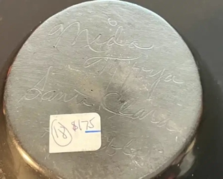 Mida Tafoya Santa Clara Pueblo Blackware Pot Vase Native American Pottery 	5.5 x 4.25in diameter at opening.	
