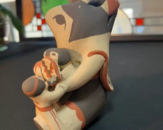 Judy Toya Jemez Storyteller Figure Native American Pottery 	7 inches high	
