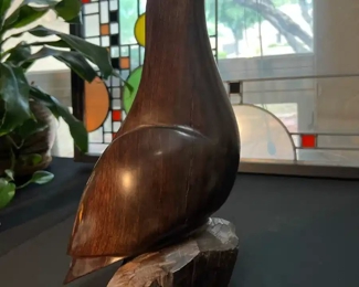 Ironwood Hand Carved Falcon Bird 13in Wood Carving	13 x 5 x 7in	HxWxD
