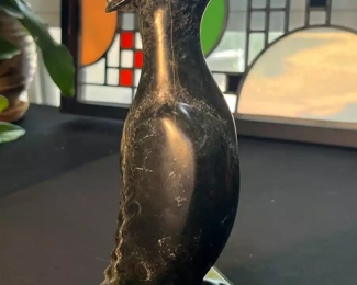 Kellypalik Qimirpik Inuit Eskimo Bird Soapstone Carving Kellipalik	8in h	
