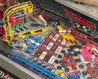 1990 Williams Rollergames Pinball&nbsp;Machine Coin-Op	74 x 29 x 56in	HxWxD
