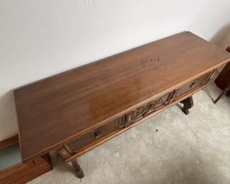 Antique &nbsp;Jacobean Server	35.5 x 73 x 22.	HxWxD
