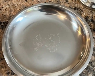 Stelton Denmark Elephant Plate	7 inch diameter	
