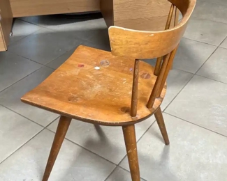 Paul McCobb Spindle Back Planner Group Chair for Winchendon 1950s MCM 1531	31 x 17 x 17.5.	HxWxD
