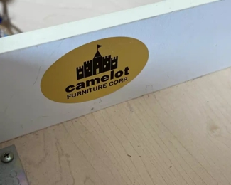 3pc Camelot Furniture Beechwood Corner Desk	72 H x 25 D x 77.75 to 67.5in	HxWxD
