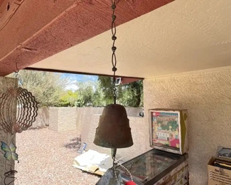 Paolo Soleri Vintage Bronze Bell	Hang: 12 inches Bell: 2.5 x 2.5.	

