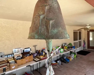 Paolo Soleri Vintage Bronze Bell	Hang: 12 inches Bell: 2.5 x 2.5.	
