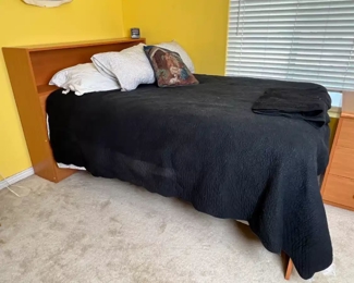 Full Size Camelot Furniture Cherry Wood Trundle Bed	45 x 58.5, x 89in	HxWxD
