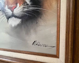 Framed Art Tiger Head Oliver	Frame: 24 x 20in	
