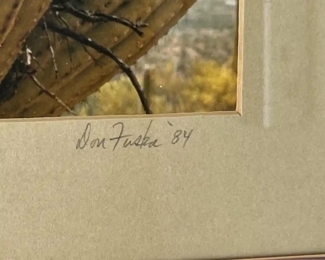 Framed Photo Don Fuska Great Horned Owls	Frame: 11.5 x 14.5in	
