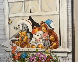 Teddy Bear Art Work R. Smith	Frame: 20.5 x 16.5.in	
