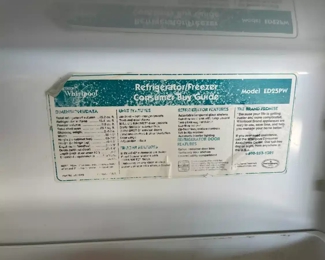 Whirlpool FRIDGE ED25PWXBN00		
