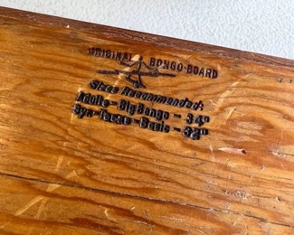 1960s Original Bongo-Board		
