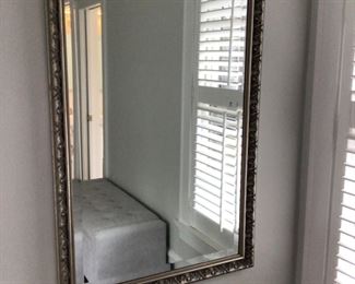 Gold trim beveled mirror 30”x46”