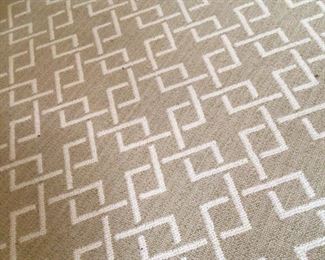 Wool taupe area rug 15’x8’6”.  Matching runner available 