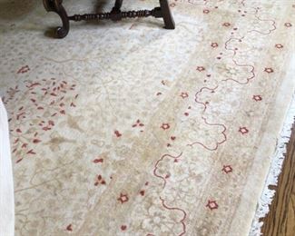 Pakistan style wool on cotton area rug  $4500.   Original price  $26,000