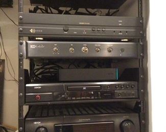 Monster Power pro 2600 rack for tv /dvd / stereo booster ,DENON receiver and dvd. SONAMP 275 X3 SE.  $525 for entire system 