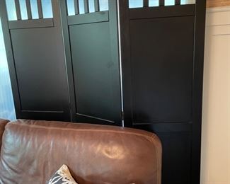 3 panel wooden room divider $90