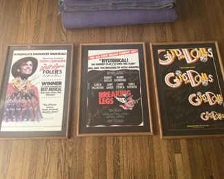 Broadway cast signed posters