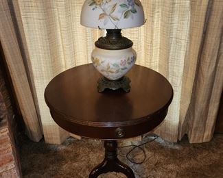 Antique Drum Table with one Drawer