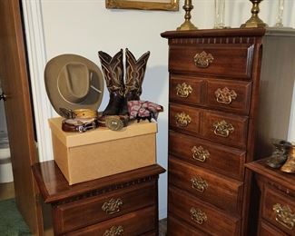 Pair of Sumter Nightstands and Loungeria Chest