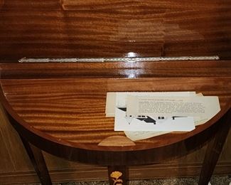 Inside Half Moon Table