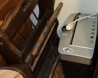 Vintage Magazine Rack - Paper Schredder