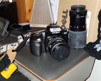 Minolta Camera with Lens