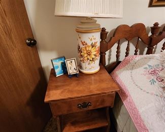 Maple Nightstand- One Drawer