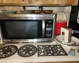 Magic Chef Microwave - Trivets - Hand mixer