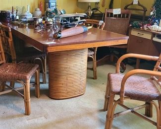 Bamboo table and chairs