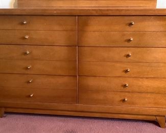 CAVA713 Midcentury Modern 6 Drawer Dresser