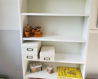 White bookshelf