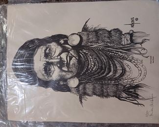 Dale Adkins print : Chief Joseph, Nez-Perces. 2/1000