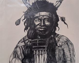 Dale Adkins print : Chief Kicking Bear, Sioux 271/2500
