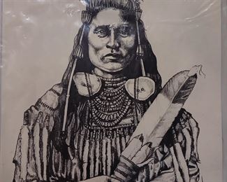 Dale Adkins print : Chief Medicine Crow, Crow  88/1000
