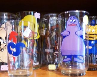 Vintage Looney Tunes Drinking Glasses, McDonald's Glasses, Colonial Stores Drinking Glass