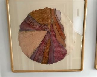 Dead Sea Cliffs by Sandra Borden. Purchased directly from the artist.