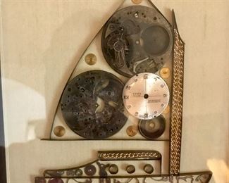 Mechanical watch art by Girard