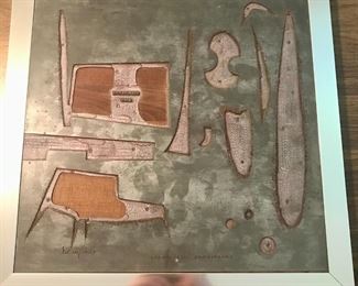 Metal carving art piece "Longplaying Microgroove"