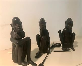 Wooden tribal figures