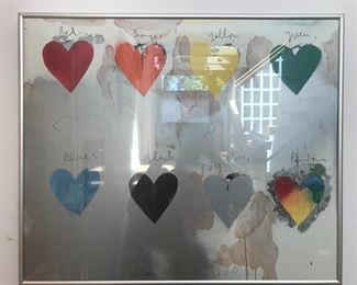 Jim Dine- Eight Hearts- Leave Offer. Highest and best by 12pm Friday gets it. All offers written down and never disclosed.